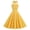 Yellow, variant on Qiopertar Women's Vintage Polka Dot Halter Neck Cocktail Dress Sleeveless Square Neck Retro Printed Party Dresses Stretchy Fashion, Yellow S