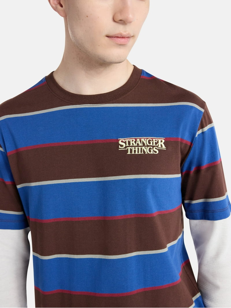 Netflix Stranger Things Graphic T-Shirt with Long Sleeve Thermal