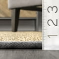 thumbnail image 2 of nuLOOM Larnaca Seagrass Herringbone Indoor/Outdoor Area Rug, 9' x 12', Larnaca Dark Grey, 2 of 5