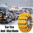 thumbnail image 6 of KRONDO Thickened Snow Chains for Car Tire Chains, Anti-Skid Car Chains for SUV Car Pickup Trucks, Adjustable Universal Tire Chains Anti-skid Traction Chains for Car, 6 of 8