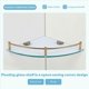 thumbnail image 5 of Bathroom Shelves, Bathroom Glass Corner Shelf Wall Mounted-B, 5 of 5