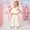 Beige, variant on Girls Ruffle Strap Top with Wide Leg Pants 2 Piece Set Casual Comfortable Outfit for Kids Playwear Breathable Loose Fit Summer Clothes(Beige,7-8 Years)