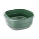 thumbnail image 1 of Colador de alimentos PET duradero de 2 capas, de color verde oscuro transparente, de amplio uso y diseño hueco, seguro, 1 of 5