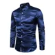 thumbnail image 2 of Camiseta De Solapa De Seda De Color Sólido, 2 of 8