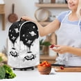 thumbnail image 3 of HELLHERO Handle Food Processor Cover Planet Coffee Pattern Design for Reusable Polyester Keep Clean, 3 of 6