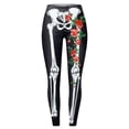 thumbnail image 6 of LILIYA Women's Halloween Leggings 3D Pumpkin Print Cos Outfit Stretchy Soft High Waisted Workout Sports Yoga Pants Casual Plus Size Streetwear, 6 of 6