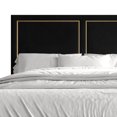 thumbnail image 5 of Castle Place Glam Velvet Upholstered Twin Bed, Black, 5 of 8