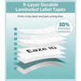 thumbnail image 4 of CZCPP-remplacement pour DYMO Label Maker Recharges D1 Label Tape Clear 45010 S0720500 Compatible avec DYMO LabelManager 160 280 360D 450 210D Colorpop Label Maker, 1/2 Pouce x 23 Pieds Lot de 5 Noir sur Transparent, 4 of 4