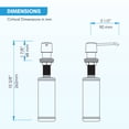 thumbnail image 3 of Blossom Kitchen and Bathroom Soap Dispenser with Brushed Nickel Finish – Modern Countertop Soap Dispenser, 3 of 6