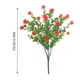 thumbnail image 3 of 1 Ramo de Flores Artificiales para Exteriores, Arbustos Verdes, Decoración de Porche de Jardín, Rojo, 3 of 4
