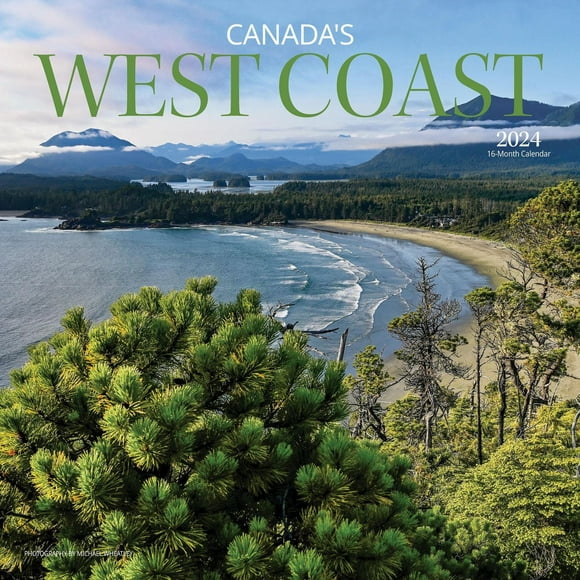 Wyman Publishing La Côte ouest du Canada 2024 30.48x60.96 CM Mur Carré Calendrier, 9781525611377