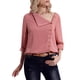 thumbnail image 2 of Prettyia - Blusa de gasa con cuello vuelto y botones para mujer XXL Yuyangstore  Blusa de Gasa Sólida, 2 of 8