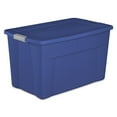 thumbnail image 1 of Sterilite 132L Latch Tote- Blue, 1 of 7