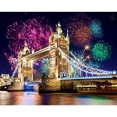 thumbnail image 1 of Taladro diamante pintura (DE0022) 5D DIY completo fuegos artificiales puente punto de cruz bordado 20X30cm FLhrweasw Nuevo, 1 of 1