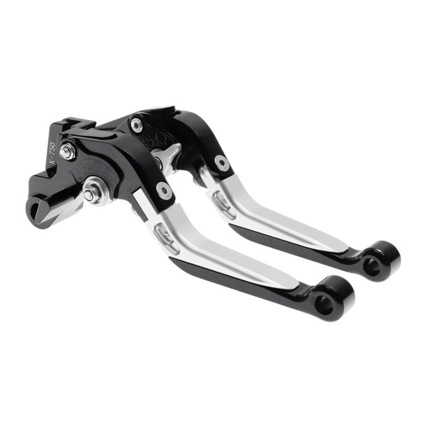 Palancas de freno y embrague cortas y largas para Kawasaki VERSYS 650 15-23, palanca de freno ajustable de motocicleta, aleación de aluminio, cabeza negra, mango tono plateado