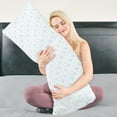 thumbnail image 5 of ESHINE Full Body Pillow for Adults - Enhanced Sleeping Experience with Gel Infused Cooling and Shredded Memory Foam, Oeko-TEX/CertiPUR-US Certified - 20x54 Long Pillows, 5 of 8