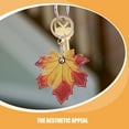 thumbnail image 3 of OUNONA 2pcs Cute Car Keychain With Leaf Keyring Cover Ideal For Handbag Accessories And Backpack Decorations Pu Leather Keychain Pendant For Purse Keychains, 3 of 8