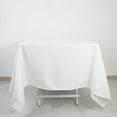 thumbnail image 3 of BalsaCircle 70" x 70" White Cotton Square Tablecloth Reception Catering Dining Table Linens, 3 of 7