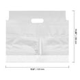 thumbnail image 5 of ZOENHOU 500 Pack 12.5 x 11 Inch Handle Drinking Poly Bag, 2 Cups Plastic Drink Packaging Bags, Portable Clear Drink Carrier for Delivery Take Out, Coffee, 5 of 6