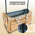 thumbnail image 5 of Fegat 28" Dance Bag with Garment Rack,Upgraded Glitter Rolling Competition Dance Duffel Bag Waterproof Costume Travel Bag Costume Suitcase for Dancer Performer Athletes,Gold, 5 of 12