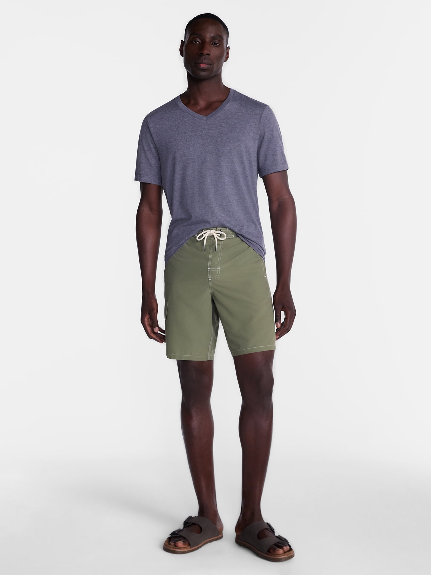 George Men's and Big Men's Cargo E Board Swim Shorts, Sizes S-3XL