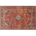 thumbnail image 1 of Ahgly Company Indoor Rectangle Traditional Orange Salmon Pink Medallion Area Rugs, 5' x 8', 1 of 6