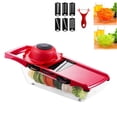 thumbnail image 4 of Inteprter Juego de rebanadoras de mandolina multifuncional, herramienta de cocina Manual, rallador, cuchillas intercambiables convenientes Cocina y Comedor Inteprter HA014578-00, 4 of 6
