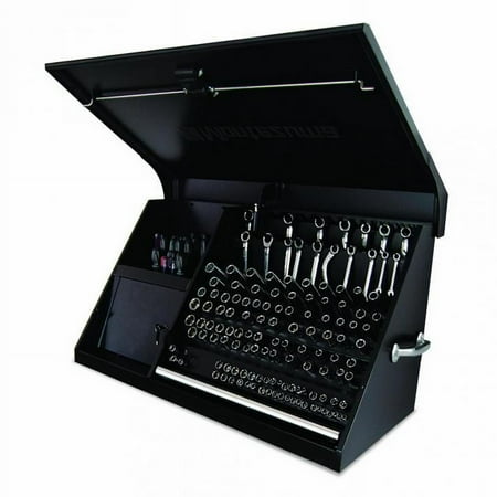 UPC: 0067472790150 | Montezuma 41  x 18  Steel Triangle Tool Box  Black