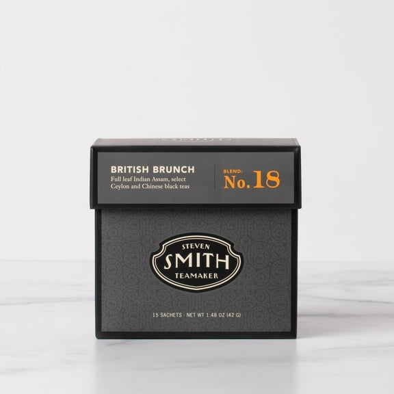 Pack of 6, Smith No. 18 British Brunch English Breakfast Black Tea, 15 bg