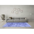 thumbnail image 3 of Ahgly Company Machine Washable Indoor Square Persian Blue Traditional Area Rugs, 8' Square, 3 of 4
