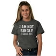 thumbnail image 4 of Not Single Have Dog Doggy Owner Lover Women's Plus Size Graphic Tee Brisco Brands 2X, 4 of 4