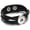 Black, variant on Choose Color | Leather 8.5 in. Weave Bracelet Snap Jewelry Fits 18MM 20MM Ginger Charm Buttons