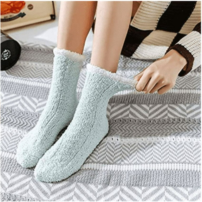 Winter Cozy Fuzzy Socks 5 Pairs - Microfiber Soft Touch, Super Comfy~  Winter