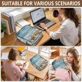 thumbnail image 7 of Haosy Accordion File Organizer Zipper Binder 500 Sheet 6-Tab Expanding File Folder Multi-Pocket 1.2 Inch 3 Ring Starfish Conch Sea, 7 of 7