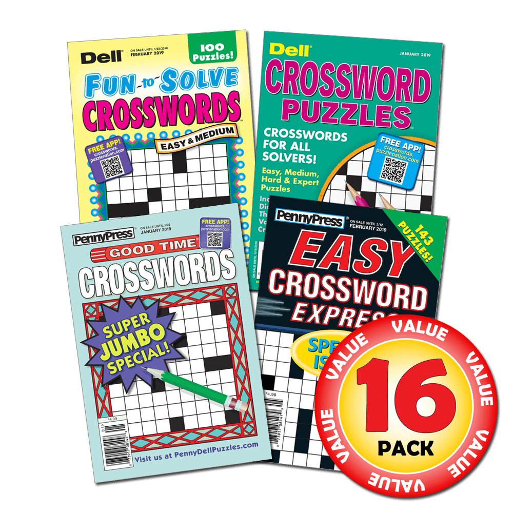 Penny Dell Favorite Crossword 16-Pack (Paperback)