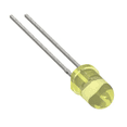 thumbnail image 2 of Pack of 10  HLMP-1401-E0000   LED YELLOW DIFFUSED T-1 T/H, 2 of 2