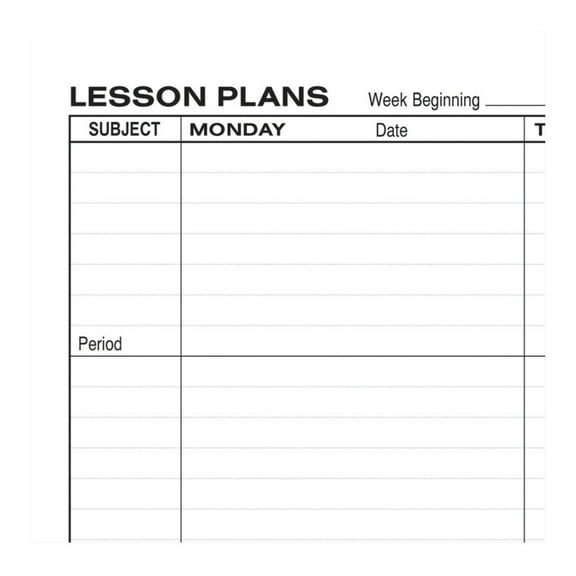 Hammond & Stephens 7 Subject 40 Week Lesson Plan Book, 8-1/2 x 11 Inches, Green/ Blue