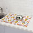 thumbnail image 6 of Fuzoiu Flamingo And Pineapple Print Absorbent, Reversible Microfiber Dish Drying Mat for Kitchen, Dish Drying Pad for Dishes, Utensils, Pots and Pans, Extra Large 18 Inch x 24 Inch, 6 of 7