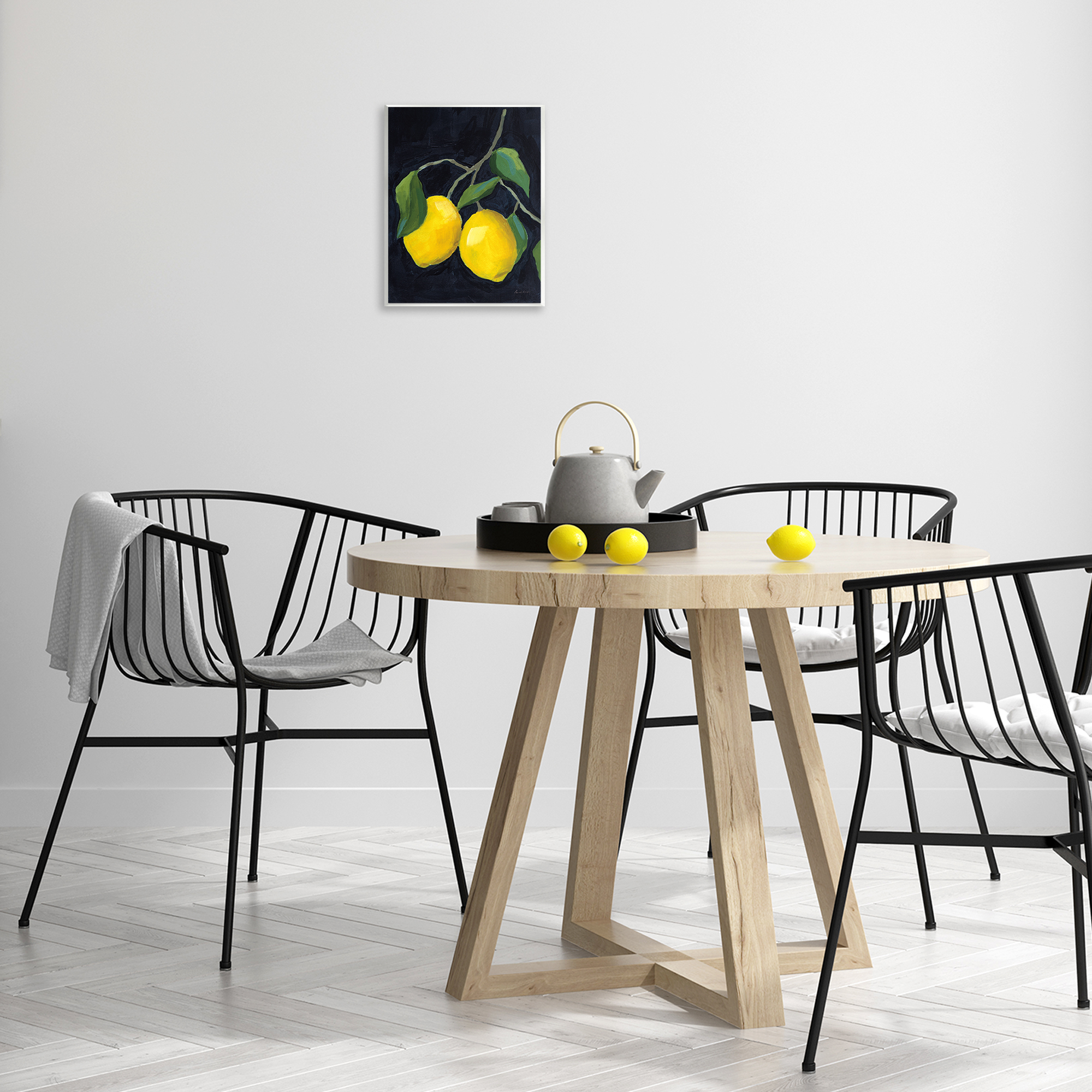 Stupell Industries Two Lush Lemons Food & Beverage Painting Unframed Art Print Wall Art, 11 x 14