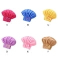 thumbnail image 2 of Kearding Gorros para secar el cabello con estilo para resultados rápidos y efectivos Envoltura de toalla para el cabello fácil de absorber Juegos de accesorios de baño cielo azul 29*30, 2 of 6