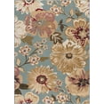 thumbnail image 3 of Transitional 5x7 Area Rug (5' x 7') Floral Blue, Ivory Living Room Easy to Clean, 3 of 9