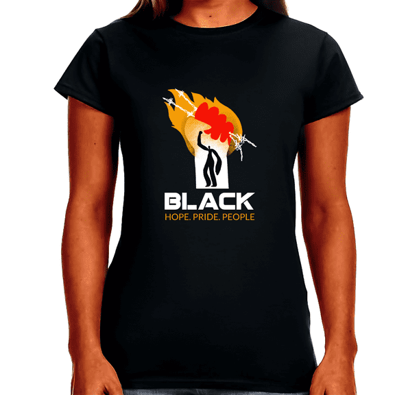 Black History Melanin T-shirt for Women Freedom Day Womens Black Pride Tee
