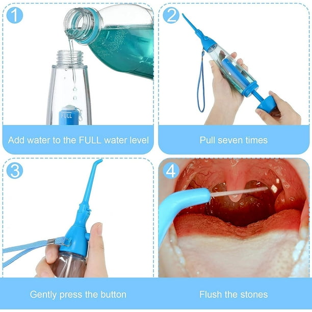 Irrigador dental de agua para dientes Irrigador oral Limpiador de dientes de agua Escoja Irrigador oral asequible portatil no electrico Presion de