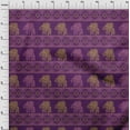 thumbnail image 3 of oneOone Cotton Flex Fabric Floral & Elephant Block Printed Fabric 1 Yard 40 Inch Wide, 3 of 4