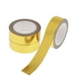 thumbnail image 4 of 3 rollos de cinta adhesiva de papel washi metálico para decoración de regalos, 15 mm dorado, 4 of 7