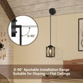thumbnail image 3 of DEWENWILS Farmhouse 1-Light Adjustable Height Incandescent Metal Pendant Light for for Kitchen Island, Dinning Room, 3 of 8