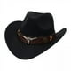thumbnail image 1 of 2x Sombrero De Vaquero Informal Disfraz Cosplay Sombrero De Protección Solar Verano Para Senderismo Negro, 1 of 8