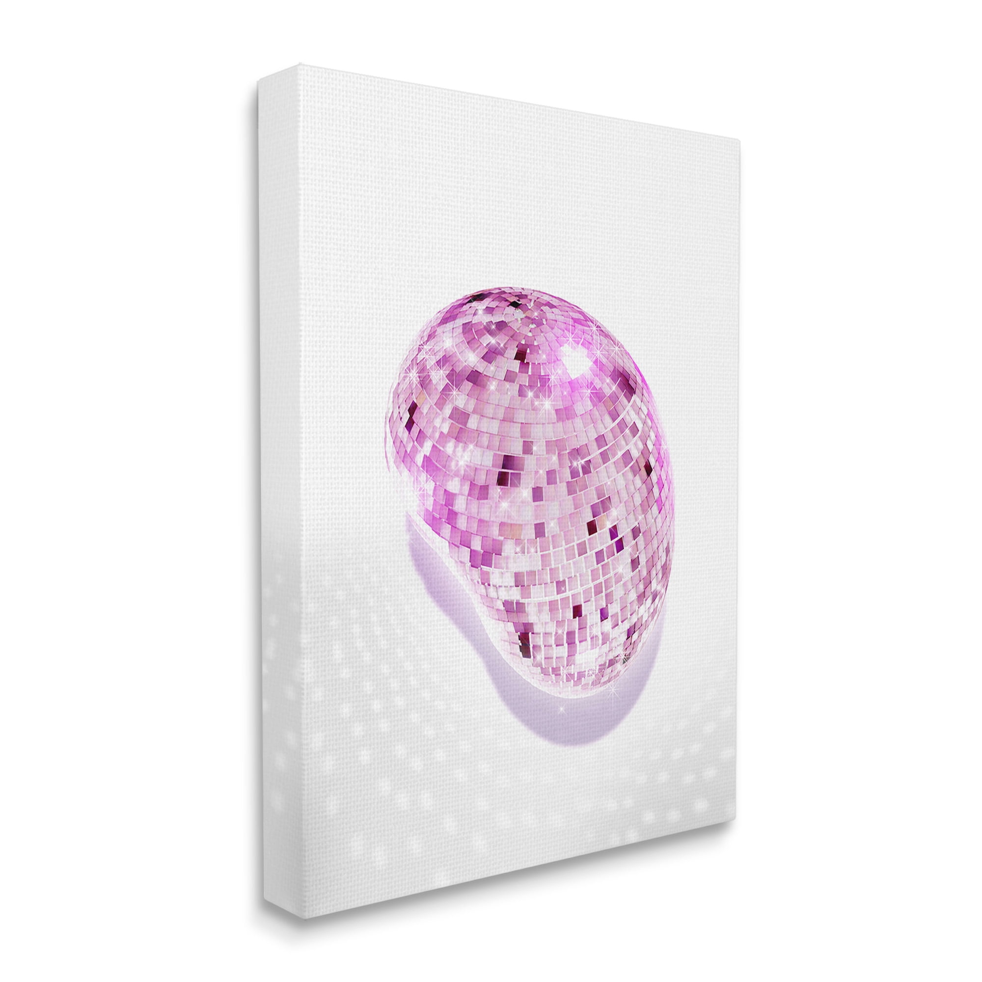 Stupell Industries Modern Disco Ball Shining Abstract Painting Gallery Wrapped Canvas Art Print Wall Art, 16 x 20