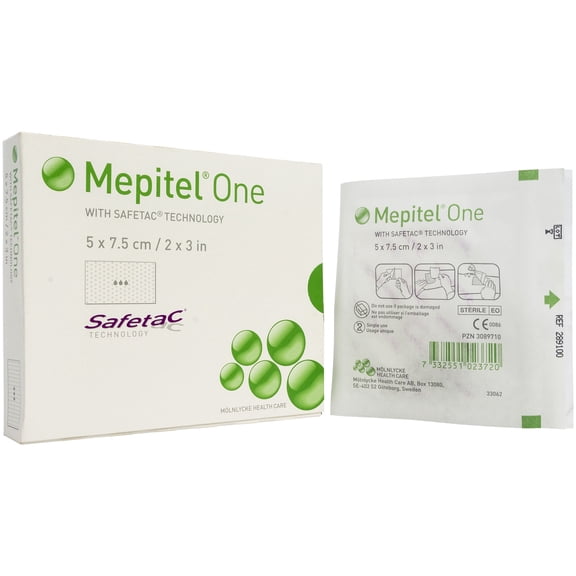 Molnlycke 289100 Mepitel One Silicone Wound Contact Layer 2" x 3" - Box of 10