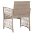 thumbnail image 3 of vidaXL Garden Armchairs with Cushions 2 pcs Beige Poly Rattan, 3 of 5